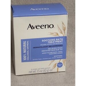 Aveeno Soothing Bath Treatment‎ Itchy Irritated Skin Relief Packets  -  8 Count